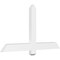 Ekena Millwork Eugene Architectural Grade PVC Gable Bracket, 48"W x 26"H x 2"D x 4"F, 13/12 Pitch GBP048X26X0204EUG00 - alternate 1